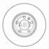 16882 A.B.S. Гальмівний диск перед. A1/A3/Bora/Cordoba/Fabia (96-21) (фото 2)