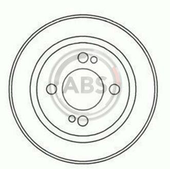 2346-S A.B.S. Гальмівний барабан задн. Accord/Civic/Integra (85-01)