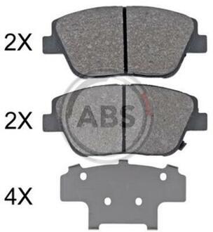 35033 A.B.S. Комплект тормозных колодок, дисковый тормоз