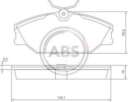 37138 A.B.S. Комплект тормозных колодок, дисковый тормоз