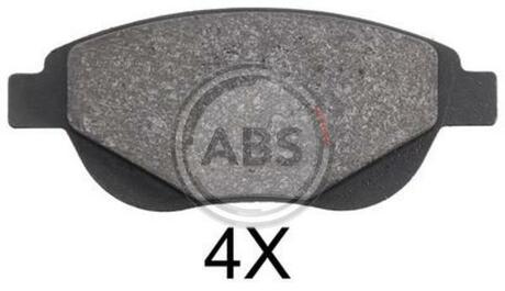 37885 A.B.S. Комплект тормозных колодок, дисковый тормоз