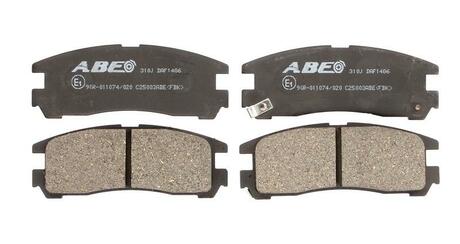 C25003ABE ABE Комплект тормозных колодок, дисковый тормоз