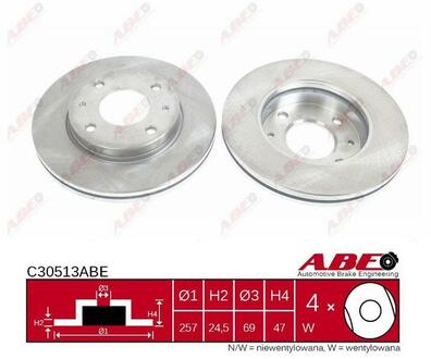 C30513ABE ABE Тормозной диск