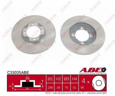 C33035ABE ABE Тормозной диск