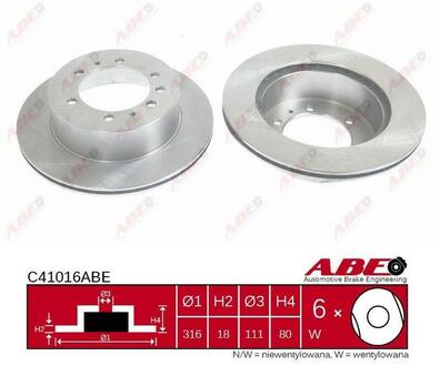 C41016ABE ABE Гальмівний диск