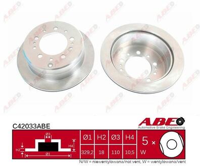 C42033ABE ABE Тормозной диск