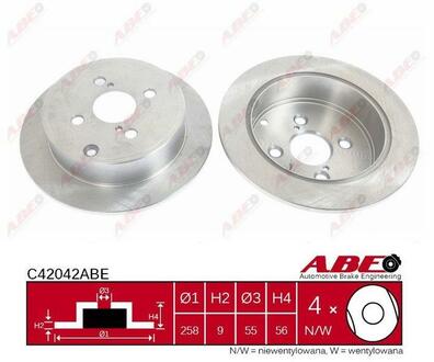 C42042ABE ABE Тормозной диск