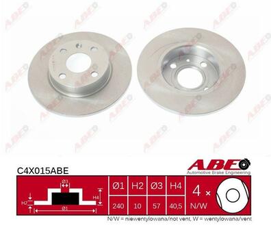 C4X015ABE ABE Тормозной диск