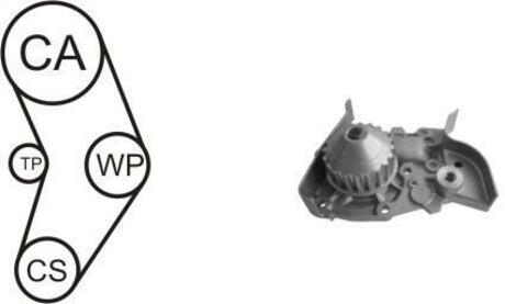 WPK-157702 AIRTEX Водяной насос + комплект зубчатого ремня