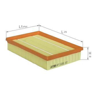 AF1686 ALPHA FILTER FIAT Фильтр воздушный Stilo 1,8/2,4/1,9JTD 01-