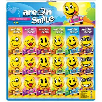 SMILE MIX Areon Освежитель воздуха сухой листик Smile Dry MIX на планшете ()