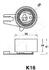 45-0K-016 ASHIKA Устройство для натяжения ремня, ремень ГРМ (фото 2)
