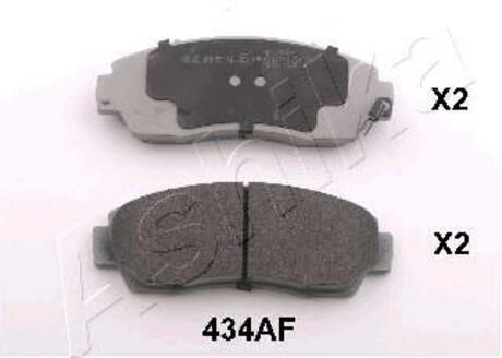 50-04-434 ASHIKA Комплект тормозных колодок, дисковый тормоз