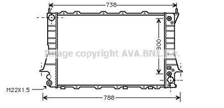 AIA2084 AVA COOLING Радиатор, охлаждение двигателя