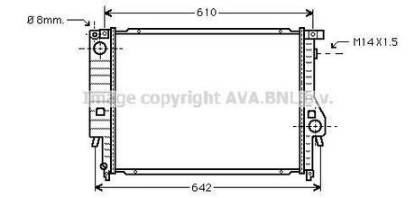 BW2047 AVA COOLING BMW Радіатор охолодження E30, E34 85-