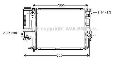 BWA2186 AVA COOLING Радиатор, охлаждение двигателя