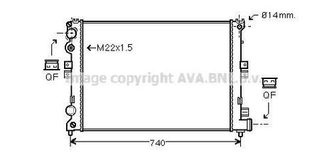 CNA2079 AVA COOLING Радiатор охолодження (вир-во AVAl)