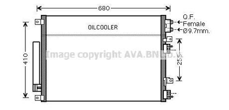 CR5093D AVA COOLING Радиатор кондиционера ()