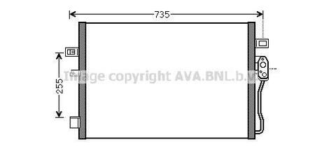 CR5139 AVA COOLING Радиатор кондиционера ()