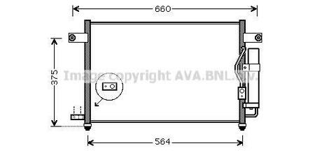 DW5049D AVA COOLING Конденсор кондиціонера AVEO (AVA)