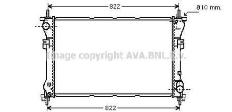 FD2320 AVA COOLING Радіатор TRANSIT VII 20TD MT 00- (Ava)