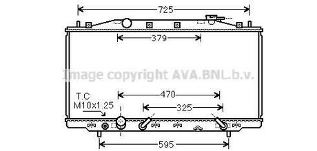 HD2224 AVA COOLING Радиатор охлаждения двигателя ()