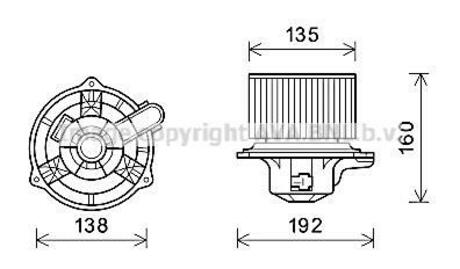 HY8553 AVA COOLING Электродвигатель, вентиляция салона