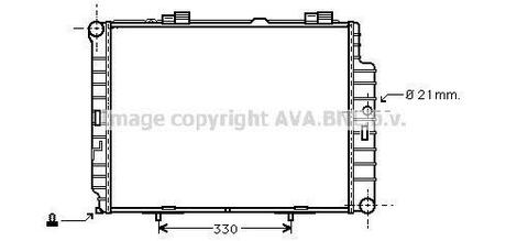 MSA2287 AVA COOLING Радиатор, охлаждение двигателя