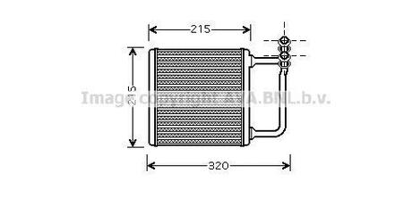 MSA6451 AVA COOLING Радиатор отопителя салона ()