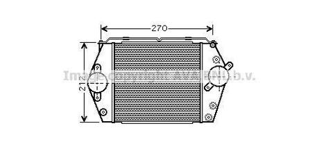 MZ4188 AVA COOLING MAZDA Інтеркулер 6 2.0 TD 02-07