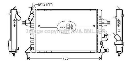 OLA2294 AVA COOLING Радиатор, охлаждение двигателя