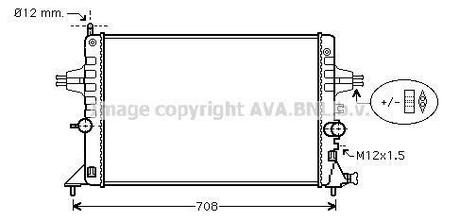 OLA2440 AVA COOLING Радiатор охолодження (вир-во AVAl)