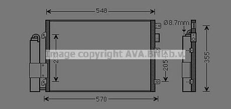 RTA5275D AVA COOLING Конденсер кондіционера (вир-во  AVA)