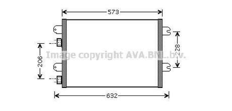 RTA5317 AVA COOLING Радиатор кондиционера ()