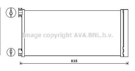 RTA5626D AVA COOLING Конденсор кондиціонера OPEL VIVARO/RENAULT TRAFIC III (2015) (AVA)