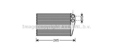 RTA6354 AVA COOLING Радиатор отопителя салона ()