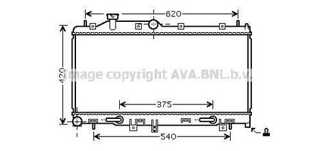 SU2066 AVA COOLING Радиатор охлаждения двигателя ()