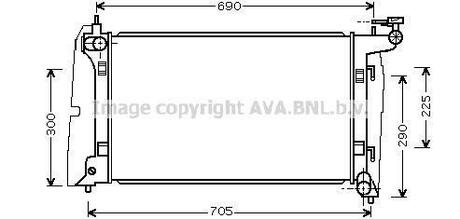 TO2323 AVA COOLING Радиатор охлаждения двигателя ()