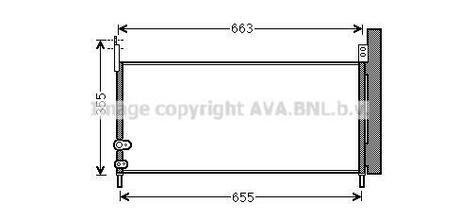 TO5576D AVA COOLING Радиатор кондиционера ()