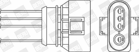 OZH 069 BERU Лямбда-зонд VW Passat, Audi A4 95-
