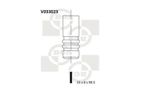 V033023 BGA Клапан двигуна