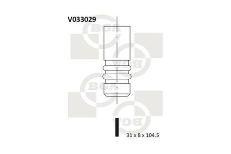 V033029 BGA Выпускной клапан