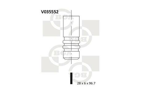 V035552 BGA Выпускной клапан