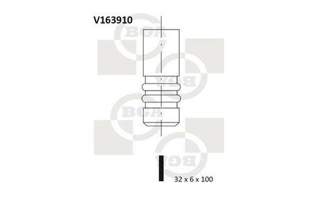 V163910 BGA Клапан двигуна