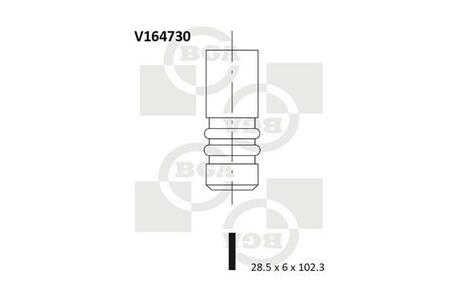 V164730 BGA Клапан впускний Mercedes C-Class (CL203)/(S211) 02-