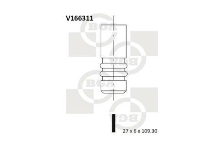 V166311 BGA Клапан двигуна