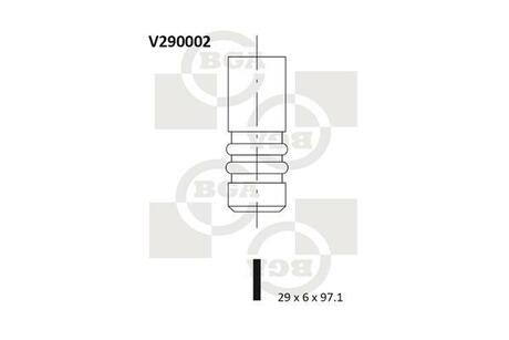 V290002 BGA Клапан двигуна