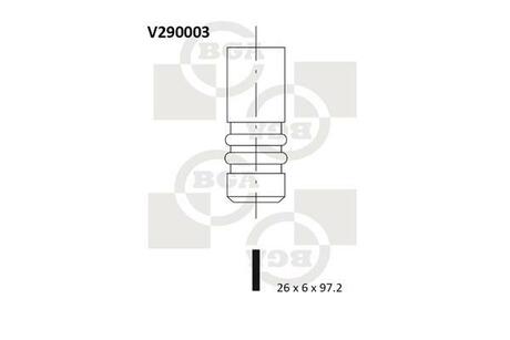 V290003 BGA Клапан двигуна
