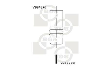 V994876 BGA Впускной клапан