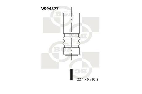 V994877 BGA Клапан двигуна
